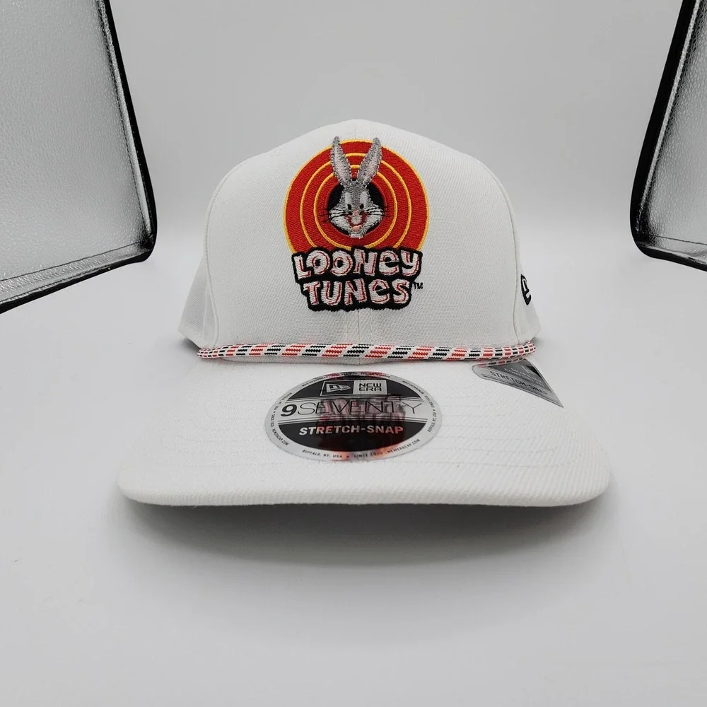 Bugs Bunny Looney‎ Tunes Hat New Era 9Seventy Stretch Snap Back Cap White NEW